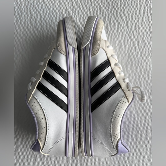 Adidas Neo Label Ortholite Comfort Foam White Purple Shoes Women's Size 8.5 - Picture 8 of 11